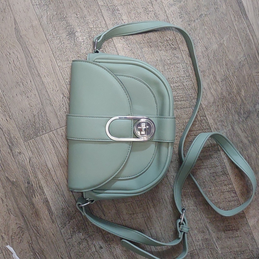 Dorothy Perkins Sage Green Saddle Bag